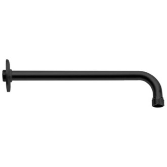 Shower Arm Matte Black 12 Inch Shower Arm With Flange Remer 343-30US-NO